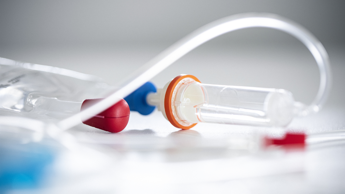 Infusionsbesteck für die Infusionsschulung